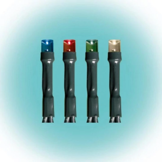 LED-es fényfüzér, 200LED, 8pr., színes, kültéri LED 208C/M