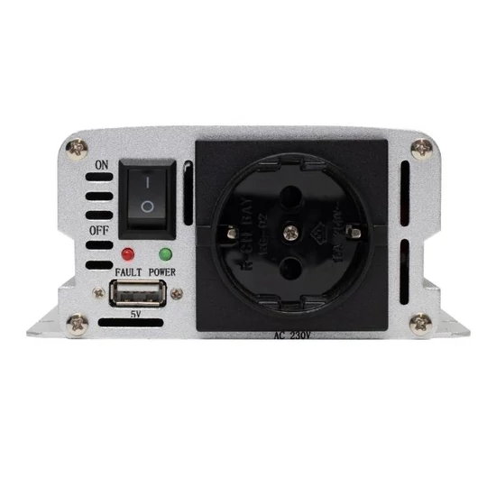 Feszültségátalakító, 1000/2000W, USB aljzat SAI 2000USB