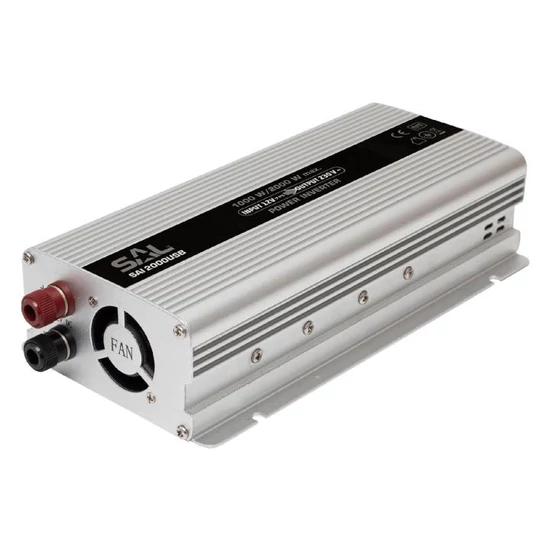 Feszültségátalakító, 1000/2000W, USB aljzat SAI 2000USB