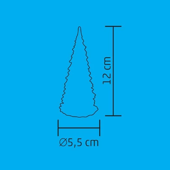 LED-es asztali dísz, fenyőfa CDM 12