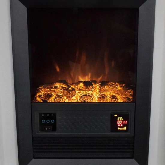 Home FKK 18 szabadon álló elektromos kandalló, 1000W/2000W, fehér FKK 18