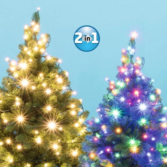 LED-es DUAL COLOR fényfüzér LED 202R/WW/M