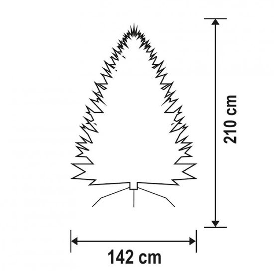 Műfenyő H210 cm D142 cm KMF 4/210
