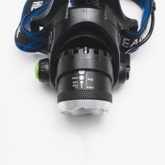 LED-es fém fejlámpa, zoom, 800 lumen HLM 4