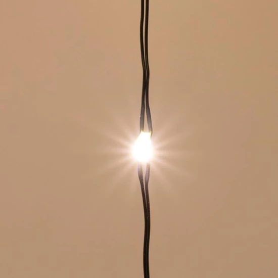 Micro LED-es fényfüzér-köteg, melegfehér, zöld vezeték, IP44, dimmer ML 250G/WW