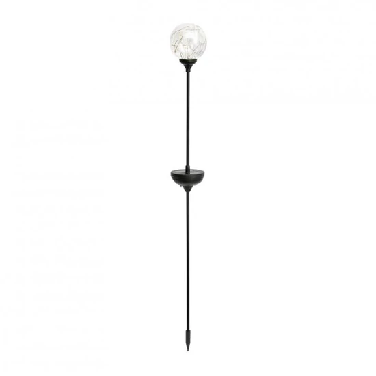 Napelemes üveggömb dekoráció színes micro LED füzérrel MX 623