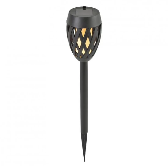 Home MX 200 napelemes kerti fáklya, 12 LED, automatikus, napelem és töltő, időjárásálló MX 200
