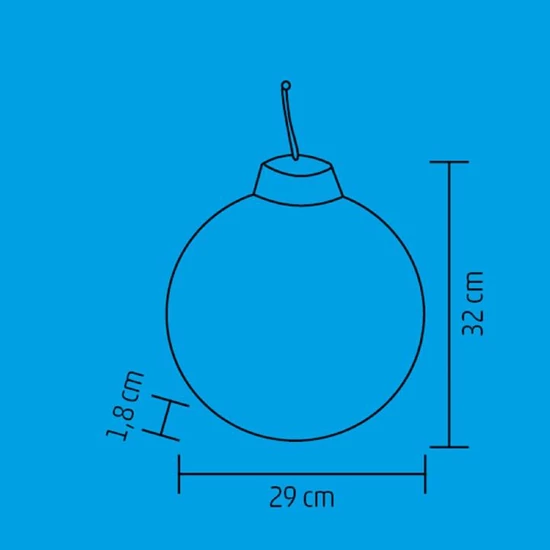 Fa ablak-, ajtódísz, melegfehér LED KLW 32