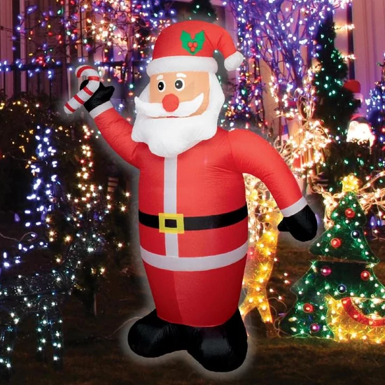 Felfújható Mikulás, 240 cm, LED világítással KD 240 M