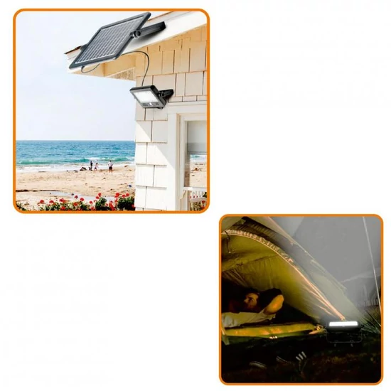 Szolár paneles LED reflektor, mozgásérzékelős 10 W 1100 LM FLP 1100 SOLAR