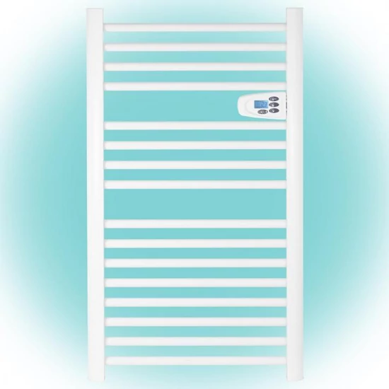 Home FKTW 501 fali elektromos törölközőszárító, 500W, LCD, fehér FKTW 501