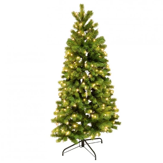 Műfenyő, fél-fa, beépített LED világítással, 150 cm magas KMF 7/150