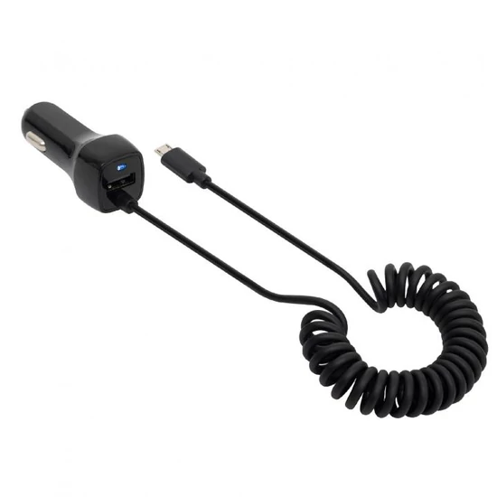 SAL SAU 24MU autós USB töltő 2in1, 2 készülék, USB, microUSB, 2,4 A összesen SAU 24MU