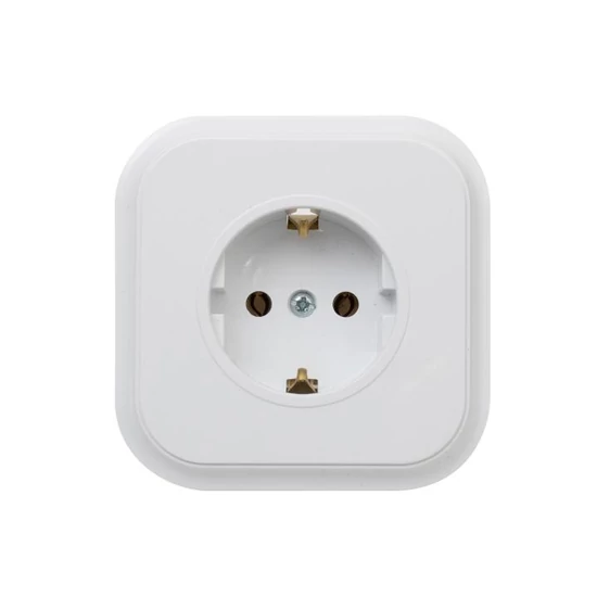 ECO földelt dugalj kerettel, fehér IP20
