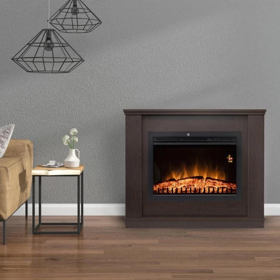 Home FKKF 02 + FKKI 03 KIT FKK Milano beépíthető elektromos látványkandalló kerettel, bükk FKK MILANO