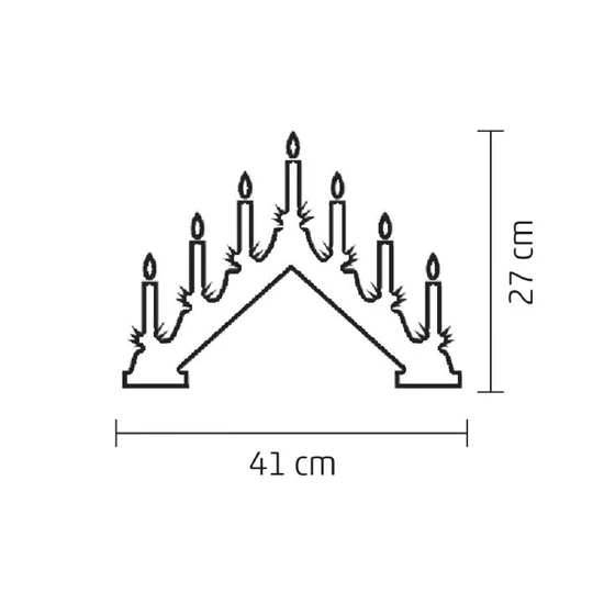 LED-es gyertyapiramis KAL 02