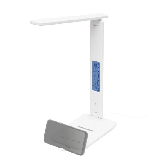 Home LA 10 Q asztali lámpa vezeték nélküli töltővel, 600 lm, 6 W, 5 fokozat, vezeték nélküli Qi töltő (max. 10 W) LA 10 Q