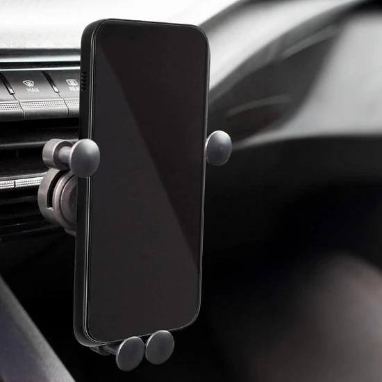 SAL SA064 autós mobiltartó, szellőzőnyílásra helyezhető, forgatható, billenthető, egykezes, 65-80 mm telefon, 11 mm vastagság SA064