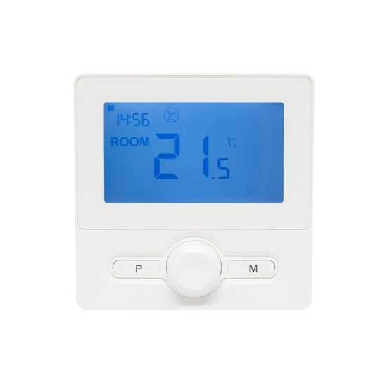 Home THE25W digitális termosztát, falra szerelhető, programozható, ablaknyitás-érzékelés, fagyvédelmi funkció, fehér THE25W
