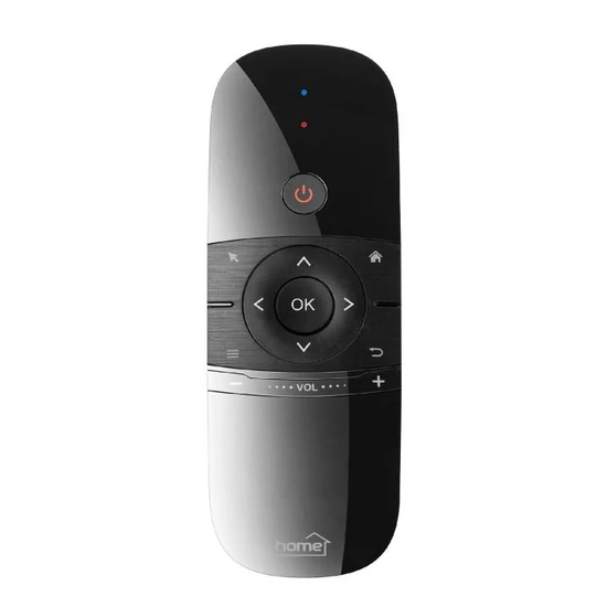 Home URCAIR1 SMART távirányító, 3in1, egér, billentyűzet, infra távirányító, tanítható, tölthető, légegér, air mouse URCAIR1