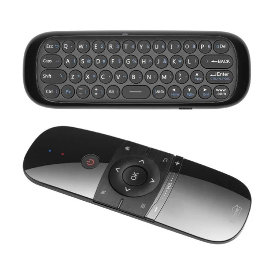 Home URCAIR1 SMART távirányító, 3in1, egér, billentyűzet, infra távirányító, tanítható, tölthető, légegér, air mouse URCAIR1