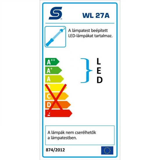 LED-es szerelőlámpa, 27 LED, akku WL 27A