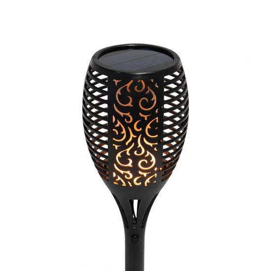 Home MX 300 napelemes kerti fáklya, 72 LED, automatikus, napelem és töltő, időjárásálló