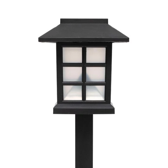 Home MX716 napelemes kerti lámpa, 12db-os display, műanyag, 2 db hidegfehér LED, kültéri, beltéri