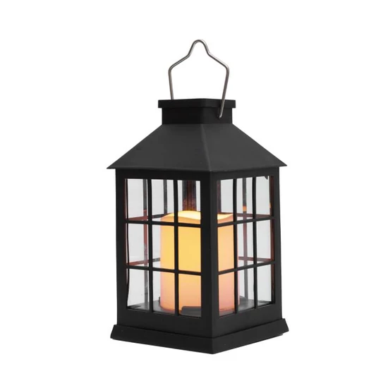 Home MXLTN1 napelemes lámpás, 12db melegfehér LED, valósághű lángeffekt, akkumulátor, 6db-os display