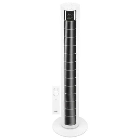 HOME TWFR100C oszlopventilátor, 60 W, 4 üzemmód, 4 fokozat, oszcillálás, LED kijelző, távirányító
