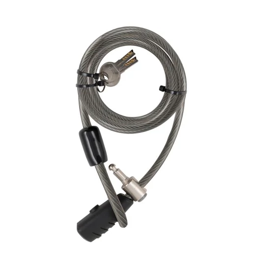 STANLEY S741-159 családi kulcskábeles kerékpár zár, 3 kulcsos, 2400 mm hosszúság