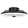 Led Flip mennyezeti lámpa 36W+15W 3CCT ventilátorral 40cm fekete	
