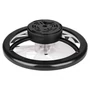 Led Flip mennyezeti lámpa 36W+15W 3CCT ventilátorral 40cm fekete	