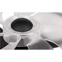 Led Flip mennyezeti lámpa 36W+15W 3CCT ventilátorral 40cm fekete	