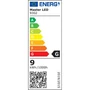 Hestio LED homlokzati lámpatest, 9W, fekete, PIR