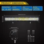 LED munkalámpa combo  IP67 10-30V  480W 59cm