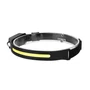 Led fejlámpa 3w cob + 1w led érzékelő akkumulátor
