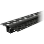 Led pvc profil 33x12 süllyesztett fekete 2m tejes fedlap