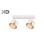 Led fali, mennyezeti lámpa x2 fehér + arany gx53 foglalat