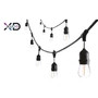 LED füzér 10m 10x E27 1W-os izzókkal