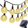 Napelemes LED füzér 40 LED 785cm kerek