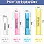 Krimpelő fogók toldóhüvelyhez 0,5 mm² - 6 mm²-hez (AWG 22-10) 210 darab toldóhüvely