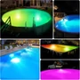Led akkumulátoros medence lámpa RGB mágneses újratölthető távirányítós