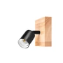 E27 LED Eos mozgatható fali lámpa x1 fekete + WD	
