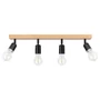 E27 LED Eos mozgatható fali lámpa x4 fekete + WD	