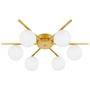 LED csillár G9 Bali-10 58cm x6 arany	