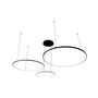 Hodo led csillár 40/60/80cm 116w fekete