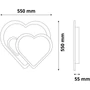 Avide Design Mennyezeti Lámpa Coeur 55W (27,5+27,5) RF Távirányítóval