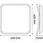 Avide Design Mennyezeti Lámpa Cole 60W RF Távirányítóval