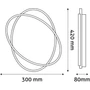 Avide Design Mennyezeti Lámpa Colin – 43 W LED, RF távirányítóval